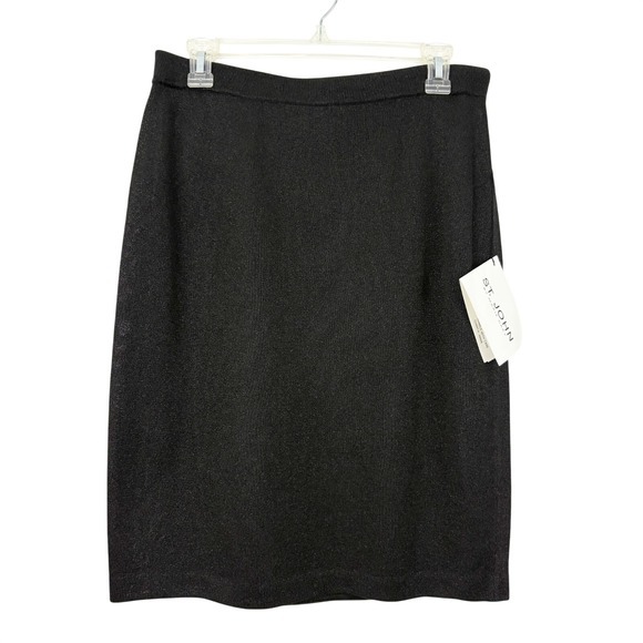 St. John Dresses & Skirts - NWT St. John Couture Pencil Skirt Size 10 Metallic Knit Quiet Luxury Old‎ Money